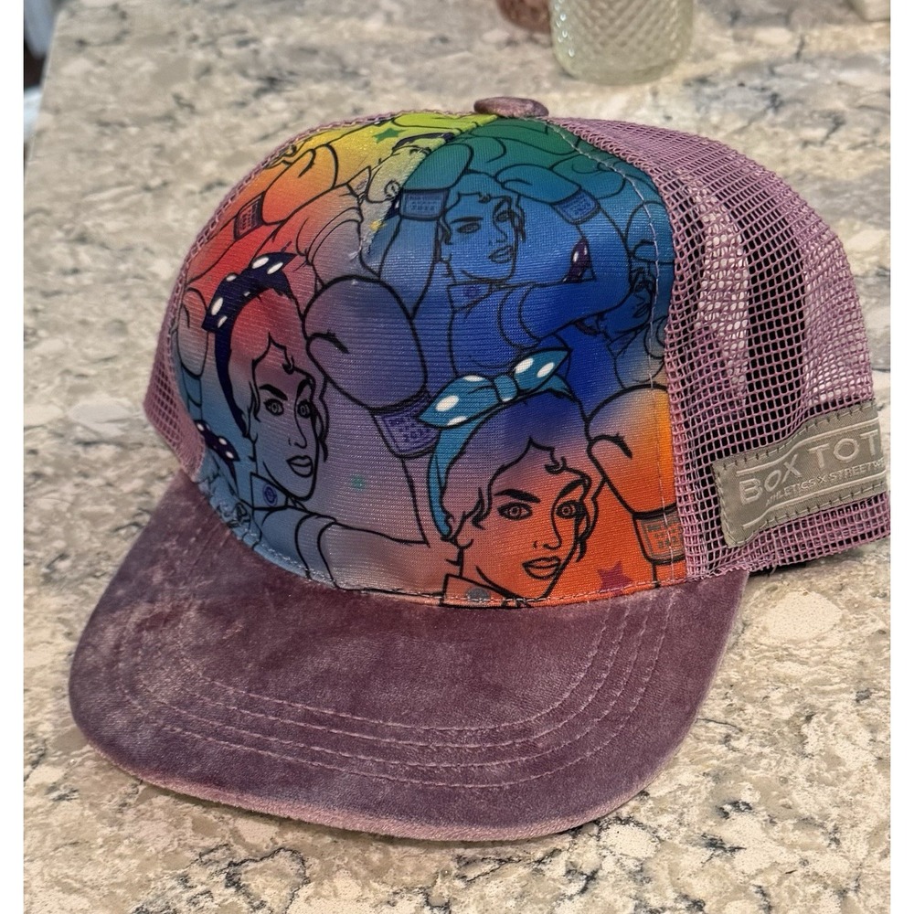 Rosie Riveter x BoxingCollection Trucker Hat - Lavender NWT Velvet